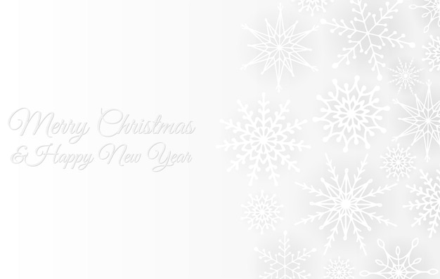 Feliz Navidad y próspero año nuevo tarjeta Fondo de invierno Diseño festivo para invitación de tarjeta de banner Ilustración vectorial