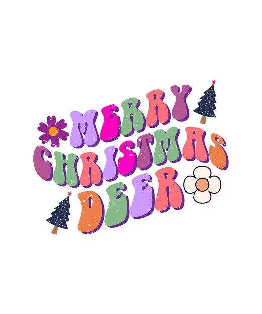 Feliz Navidad queridos diseños de letras. ilustraciones navideñas. feliz navidad y próspero nuevo