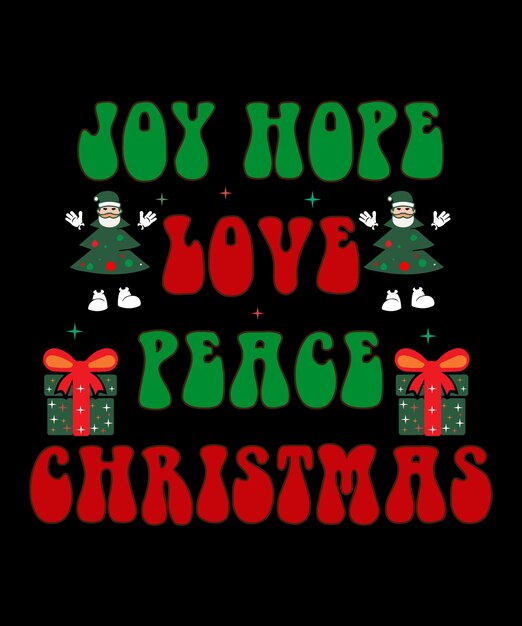Feliz Navidad Retro SVG Mejor diseño de camiseta, Navidad, camiseta de tipografía Vector Premium