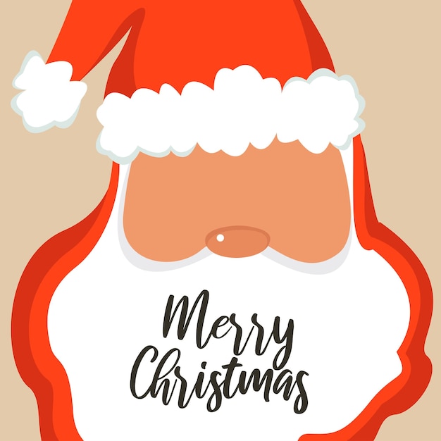 Feliz Navidad Santa Claus Vector Art Imagen
