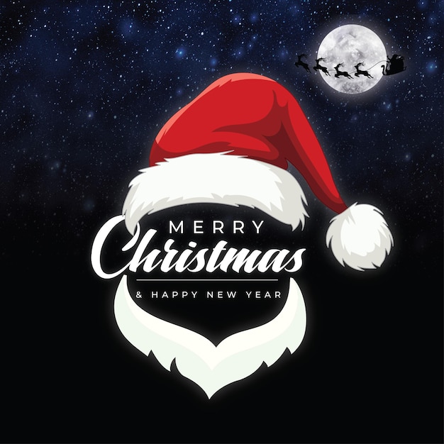 Feliz Navidad sombrero de Santa Claus