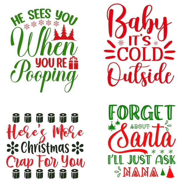 Vector feliz navidad svg cotizaciones diseño