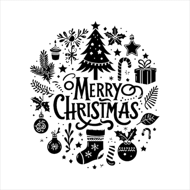 Feliz Navidad svg Ornamentos de Navidad sv g Invierno svg Navidad divertida svg