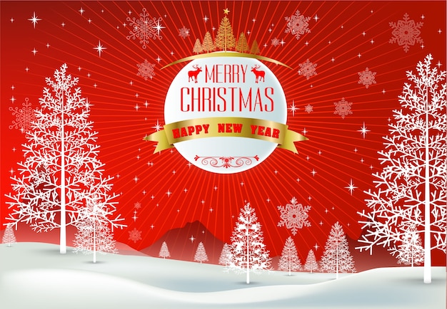 Feliz Navidad tarjeta de felicitación para todos