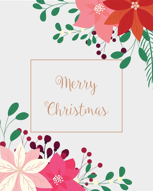 Feliz Navidad tarjeta de felicitación.
