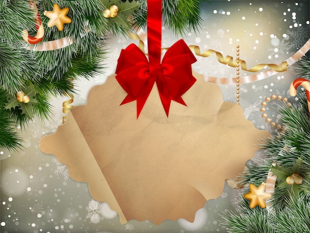 Feliz Navidad tarjeta de felicitación.