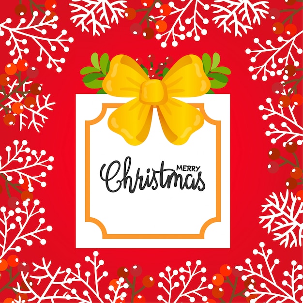 Feliz Navidad tarjeta de felicitación.