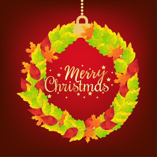 Feliz Navidad tarjeta de felicitación.