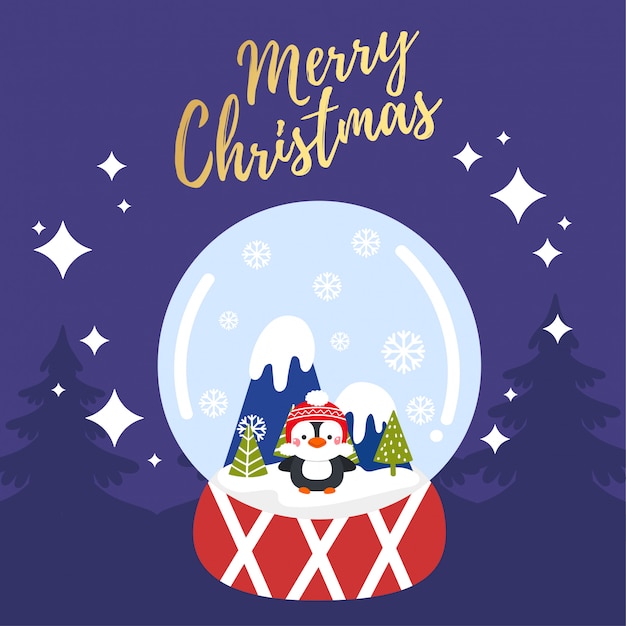 Feliz Navidad tarjeta de felicitación.