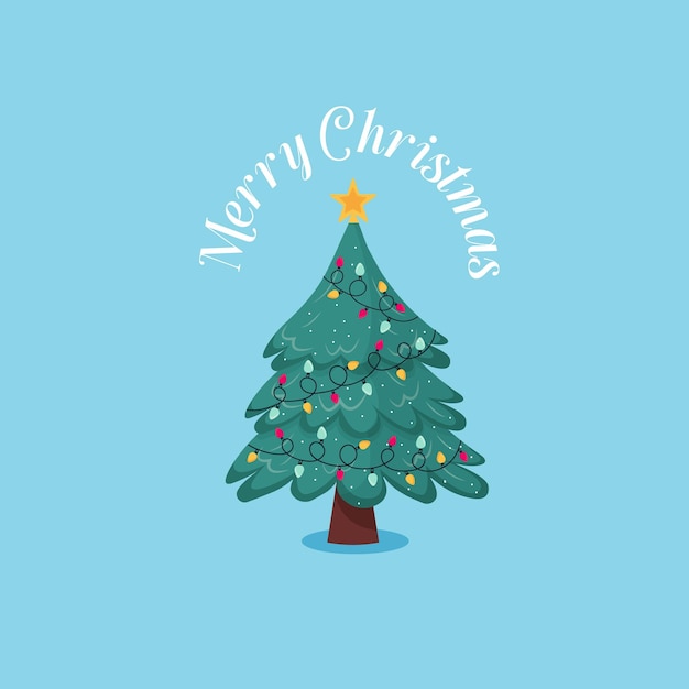 feliz navidad, tarjeta, vector, ilustración