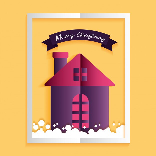 Vector feliz navidad tarjeta