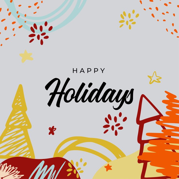 Vector feliz navidad tarjetas de felicitación. plantillas de arte de vacaciones de invierno cuadrados abstractos de moda. tarjetas de felicitación de temporada alegre de año nuevo. para publicaciones en redes sociales, aplicaciones móviles, diseño de banners y anuncios web / internet.