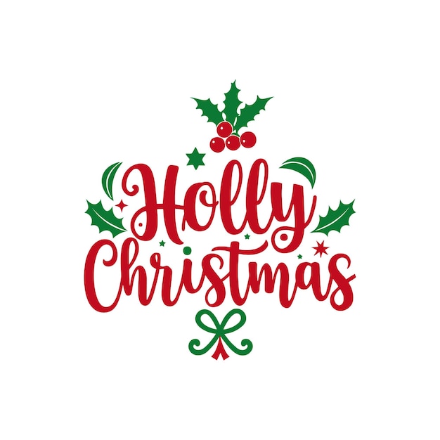 feliz navidad tipografía diseño vectorial con fondo blanco