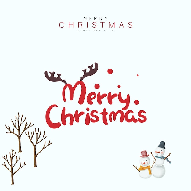 Feliz Navidad Título de fondo Texto caligráfico Buen Navidad y Feliz Año Nuevo plantilla de letras