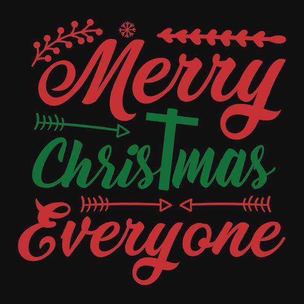 Feliz Navidad a todos diseño de camiseta