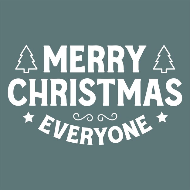 Feliz Navidad a todos tarjetas de felicitación con letras dibujadas a mano