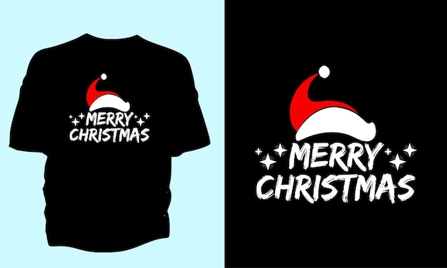 Feliz navidad, vector de concepto de diseño de camiseta.