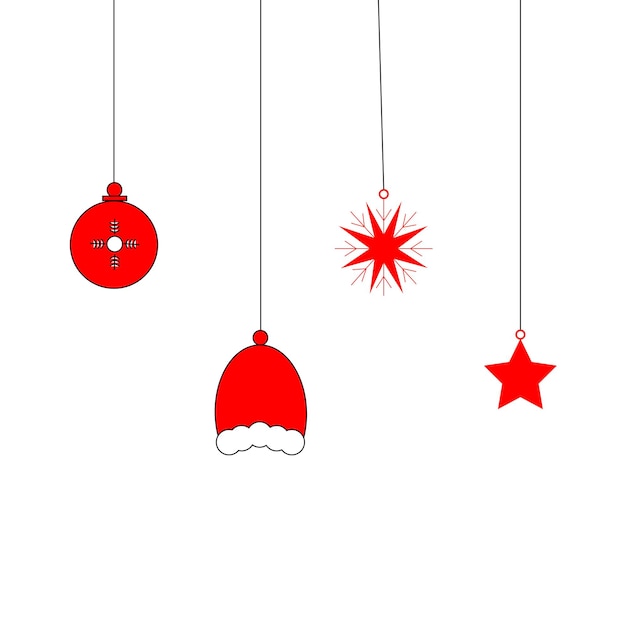 Feliz Navidad Vector moderno