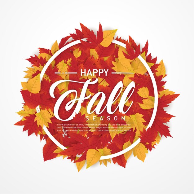 Feliz otoño temporada otoño fondo