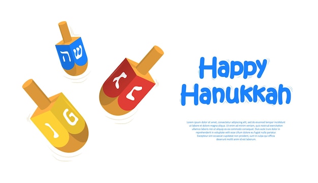 Feliz pancarta de Hanukkah