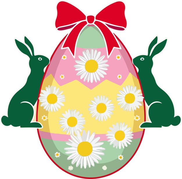 Feliz Pascua ilustración vectorial.