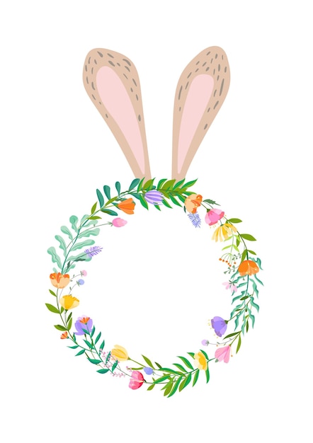 Feliz Pascua ilustración vectorial.