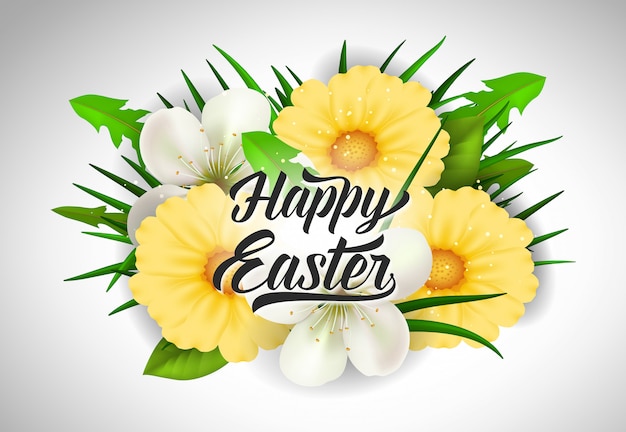 Feliz Pascua de letras con Gerberas