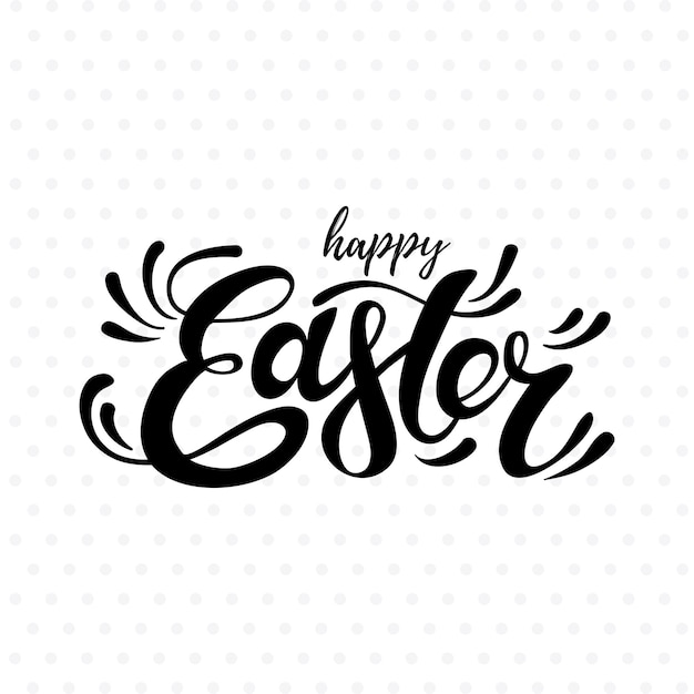 Feliz Pascua Letras ilustración vectorial EPS 10