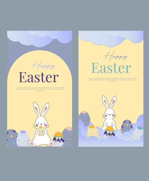 Feliz Pascua en las redes sociales color pastel
