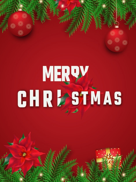 Feliz plantilla de navidad.