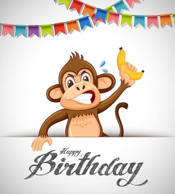 Feliz plantilla de tarjeta de cumpleaños