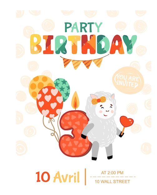 Feliz plantilla de tarjeta de cumpleaños