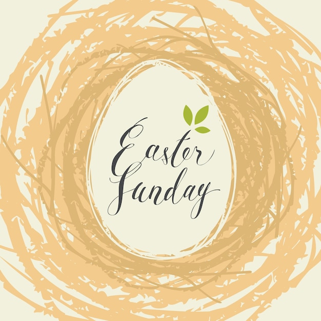 feliz póster de pascua