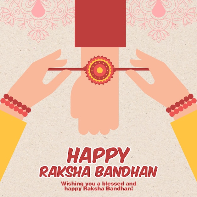 Feliz puesto de Raksha Bandhan