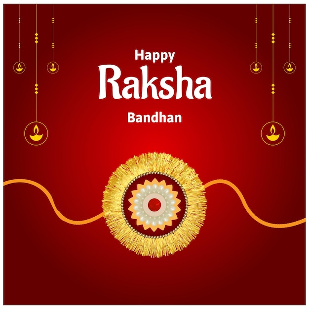Feliz Raksha Bandhan Festival Hindú Indio Celebración Vector Diseño
