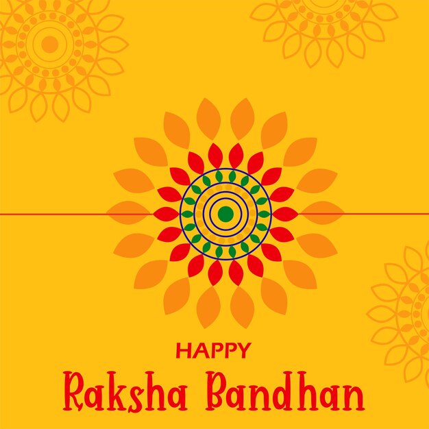 Feliz Raksha Bandhan Ilustración vectorial dibujo a mano diseño creativo