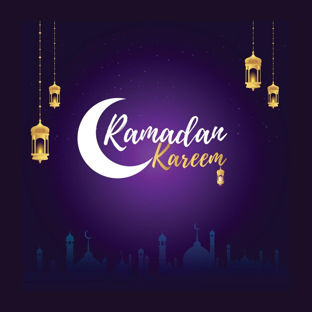 Vector feliz ramadán kareem