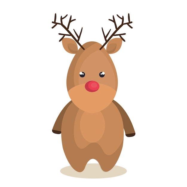 feliz reno de Navidad personaje