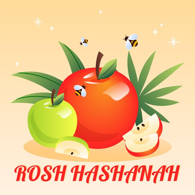Vector feliz rosh hashanah (el día de los muertos)