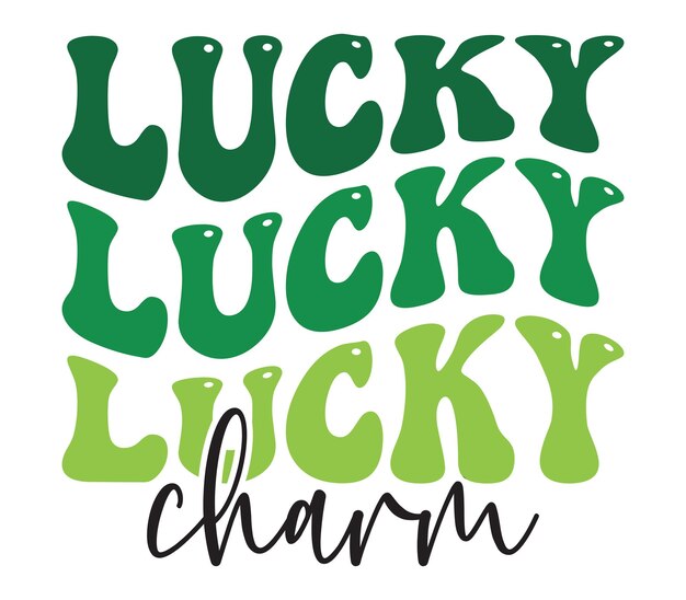 Feliz San Patricio T-Shirt de tipografía vectorial con diseño de Shamrock de la suerte