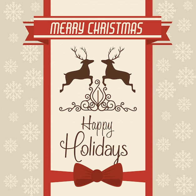 Feliz tarjeta colorida de navidad