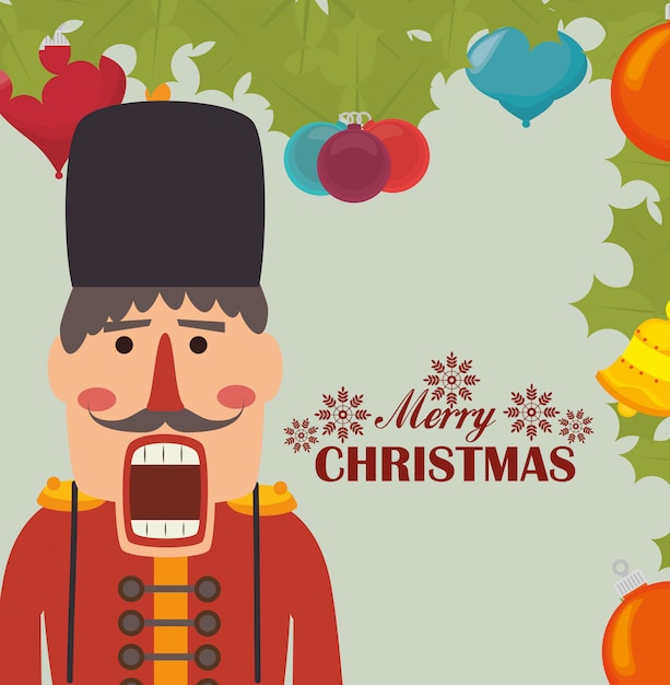 Feliz tarjeta colorida de navidad