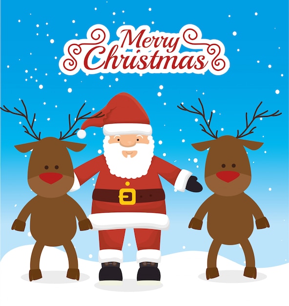 Feliz tarjeta colorida de navidad