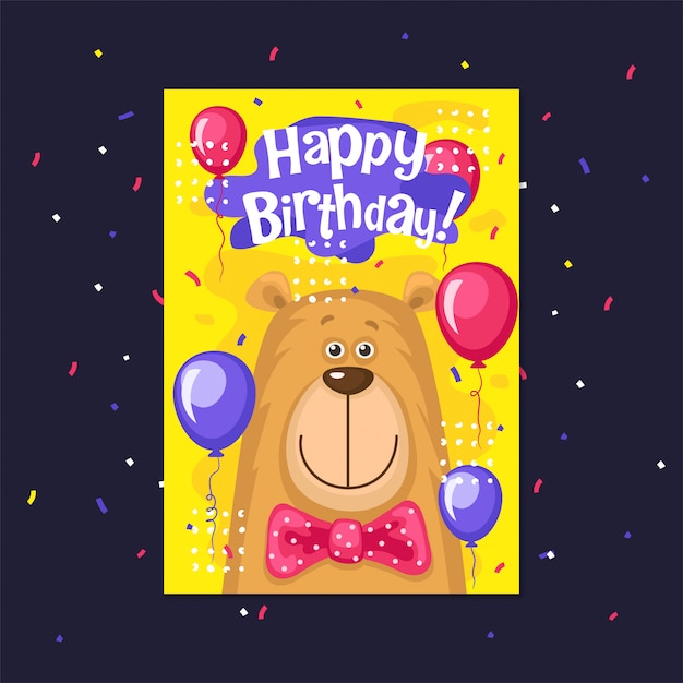 Feliz tarjeta de cumpleaños.