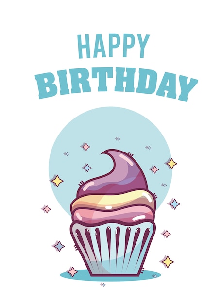 Feliz tarjeta de cumpleaños.