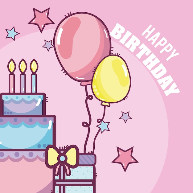 Feliz tarjeta de cumpleaños.