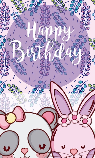 Feliz tarjeta de cumpleaños.