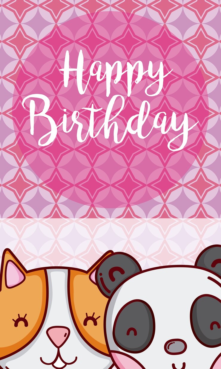 Vector feliz tarjeta de cumpleaños.
