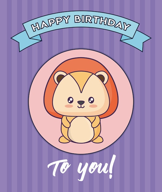 Feliz tarjeta de cumpleaños.