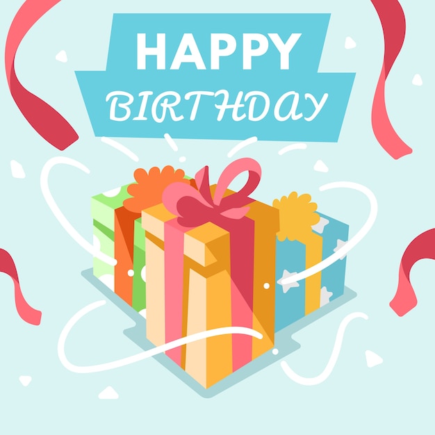 Feliz tarjeta de cumpleaños.